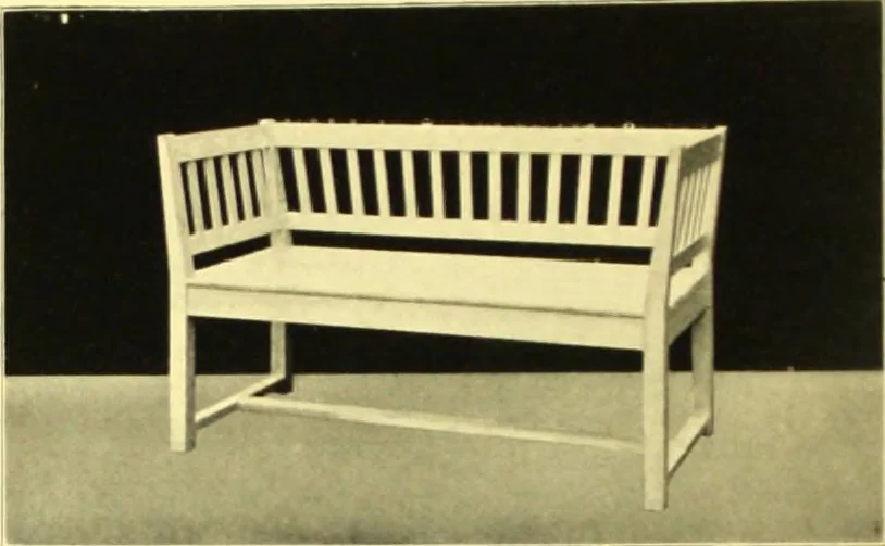 An illustration from Rheinauer Gartenmobel : Spalierwerke, Holzarbeiten fur Parkanlagen, Veranden und Wintergarten, Gartenlauben, Gartenhauser ..., 1912, leaf 35