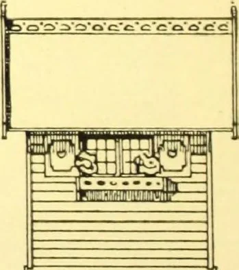 An illustration from Rheinauer Gartenmobel : Spalierwerke, Holzarbeiten fur Parkanlagen, Veranden und Wintergarten, Gartenlauben, Gartenhauser ..., 1912, leaf 69