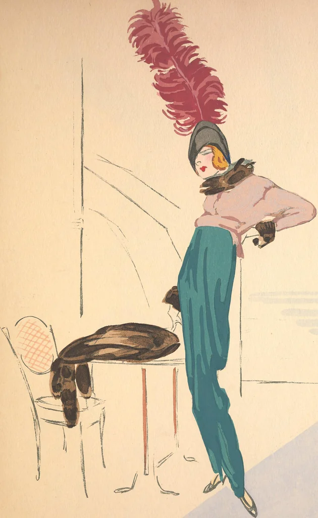 An illustration from Robes et femmes, 1913, leaf 10
