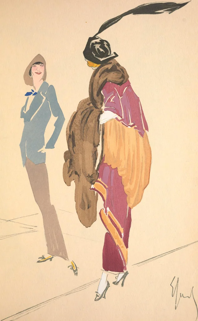 An illustration from Robes et femmes, 1913, leaf 14