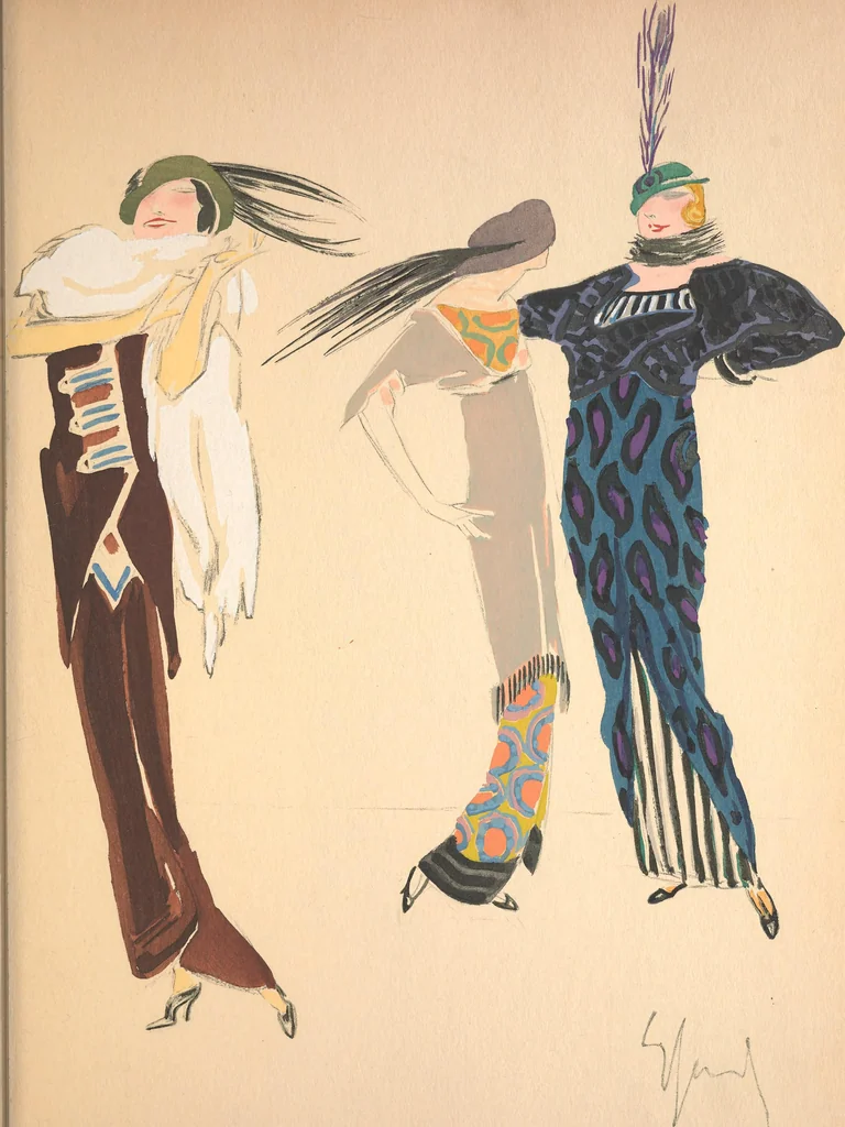 An illustration from Robes et femmes, 1913, leaf 16
