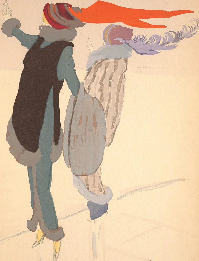 An illustration from Robes et femmes, 1913, leaf 18