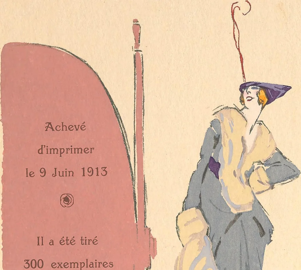An illustration from Robes et femmes, 1913, leaf 34