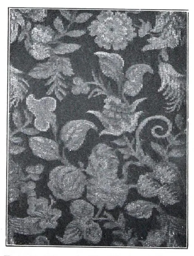 An illustration from Romance in making tapestries, 1922, leaf 6