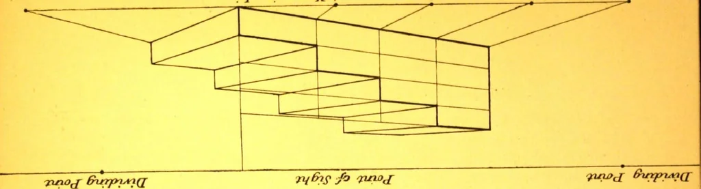 An illustration from Rules of perspective explained, illustrated, and adapted to practical use / by M.M. Runciman ; with letter of approval from Professor John Ruskin, 1884, leaf 22