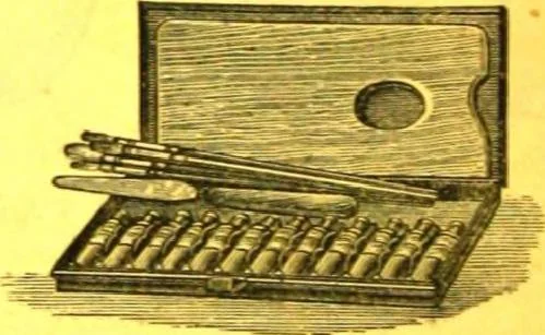 An illustration from Rules of perspective explained, illustrated, and adapted to practical use / by M.M. Runciman ; with letter of approval from Professor John Ruskin, 1884, leaf 95