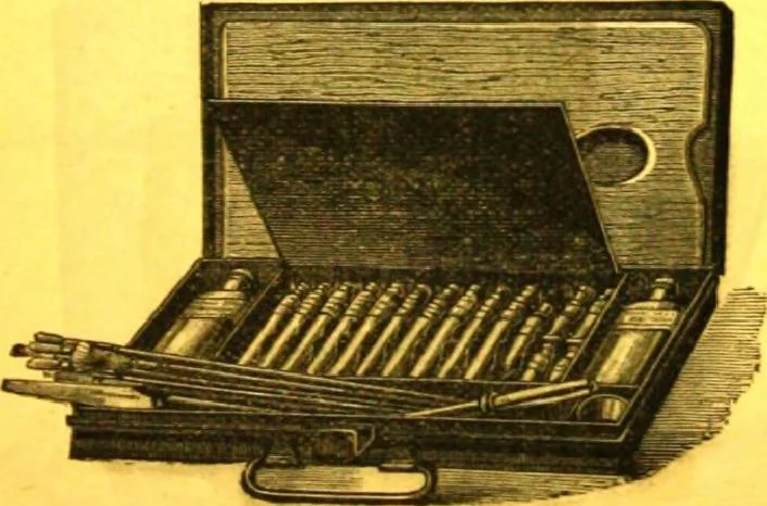 An illustration from Rules of perspective explained, illustrated, and adapted to practical use / by M.M. Runciman ; with letter of approval from Professor John Ruskin, 1884, leaf 96