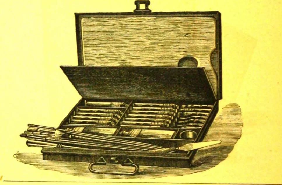 An illustration from Rules of perspective explained, illustrated, and adapted to practical use / by M.M. Runciman ; with letter of approval from Professor John Ruskin, 1884, leaf 97