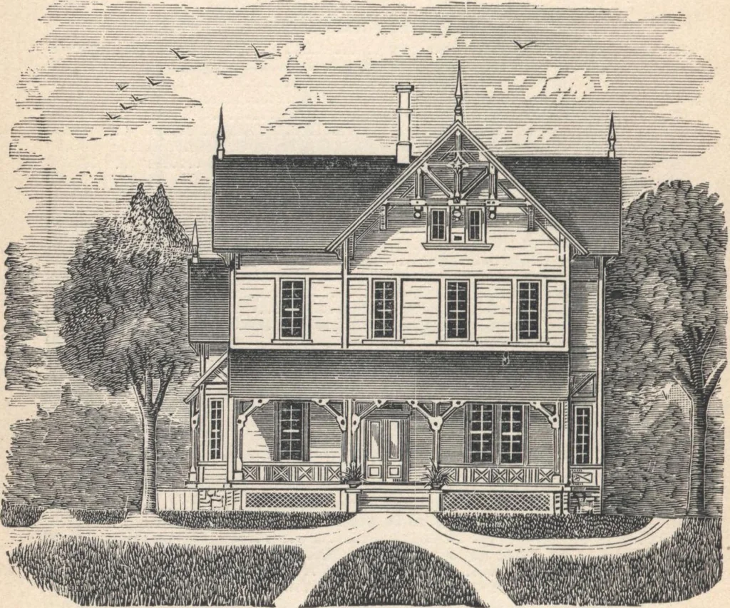 An illustration from Cottage houses for village and country homes, 1899, leaf 103