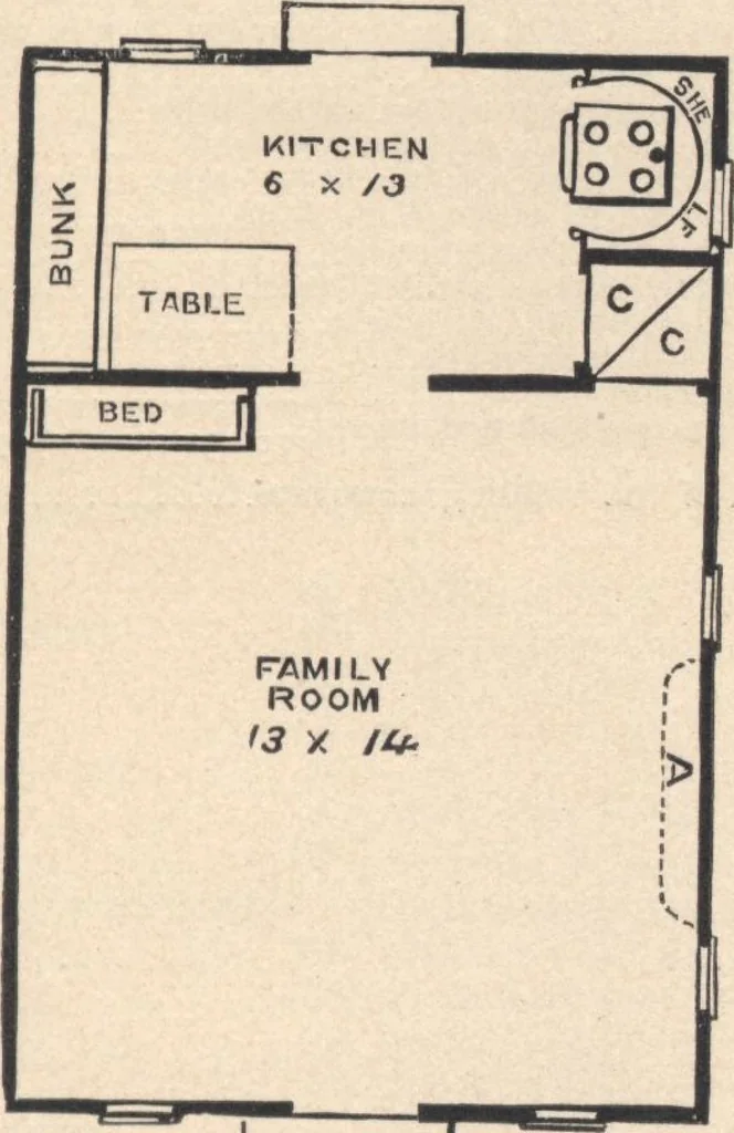 An illustration from Cottage houses for village and country homes, 1899, leaf 134