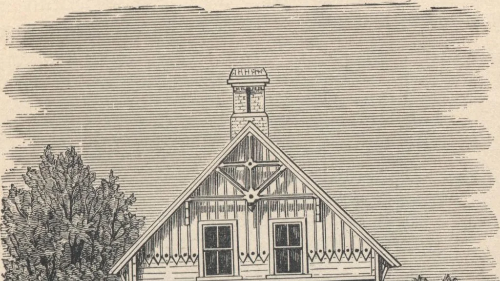An illustration from Cottage houses for village and country homes, 1899, leaf 14