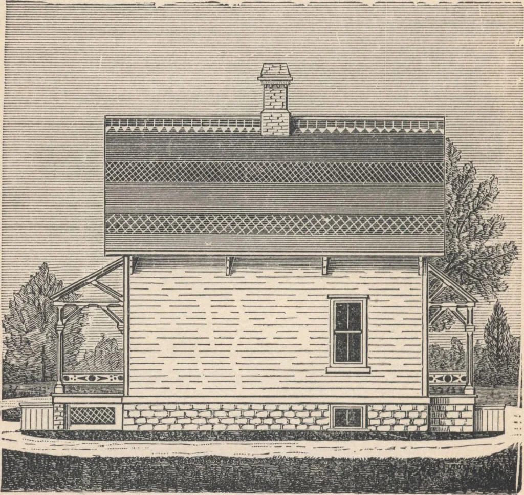 An illustration from Cottage houses for village and country homes, 1899, leaf 15