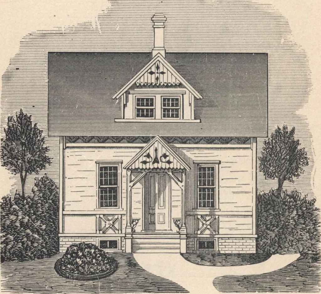 An illustration from Cottage houses for village and country homes, 1899, leaf 19