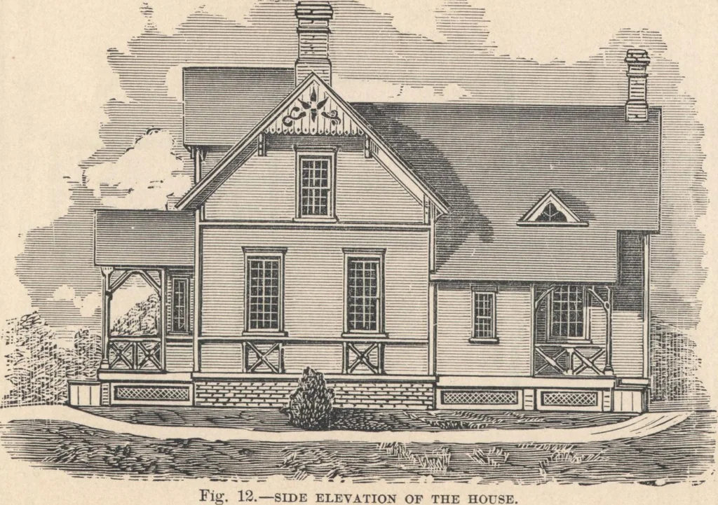 An illustration from Cottage houses for village and country homes, 1899, leaf 20