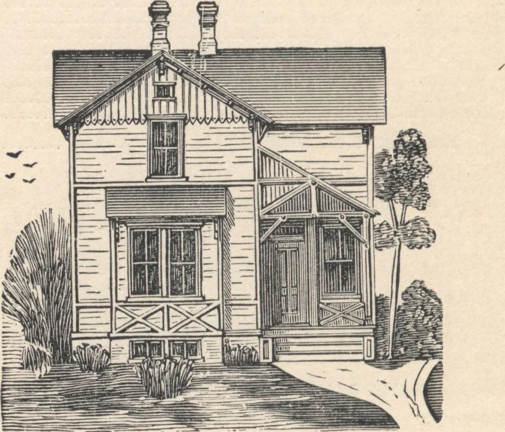 An illustration from Cottage houses for village and country homes, 1899, leaf 31