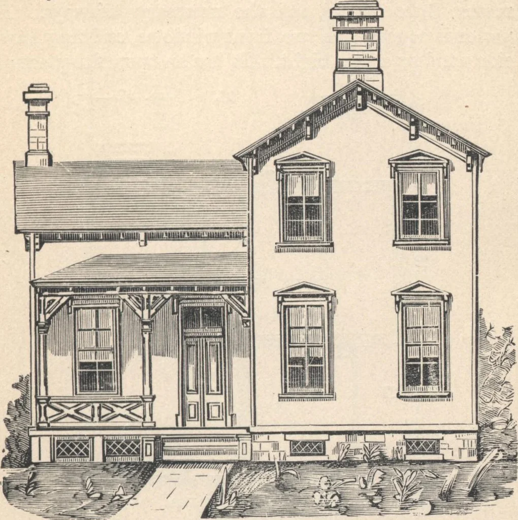 An illustration from Cottage houses for village and country homes, 1899, leaf 36