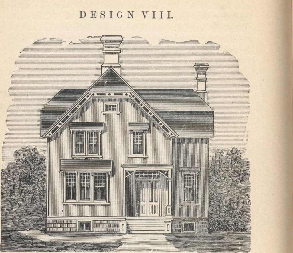 An illustration from Cottage houses for village and country homes, 1899, leaf 47