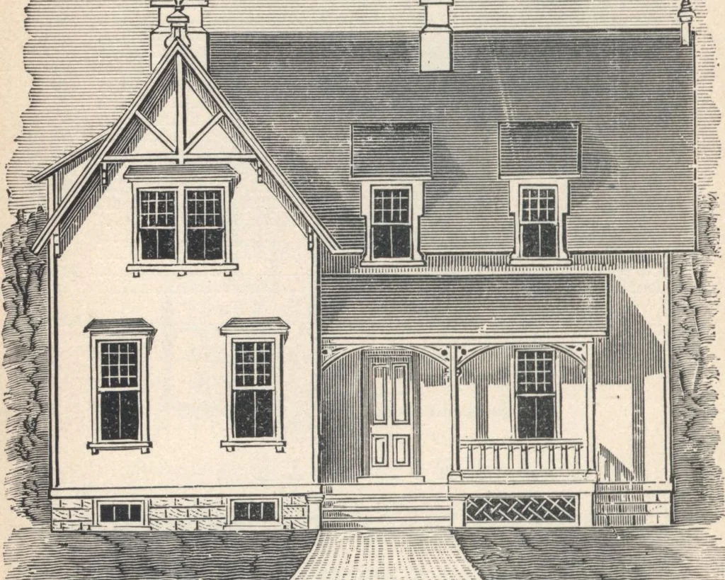 An illustration from Cottage houses for village and country homes, 1899, leaf 63