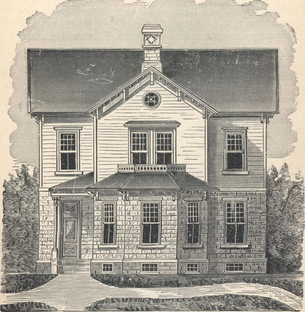 An illustration from Cottage houses for village and country homes, 1899, leaf 68