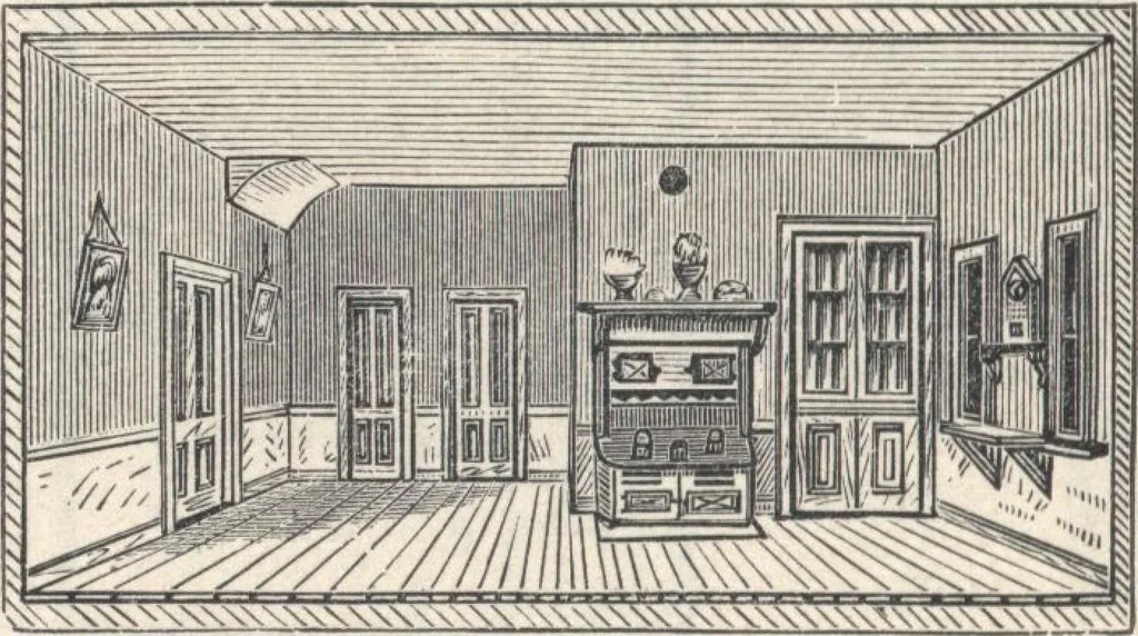 An illustration from Cottage houses for village and country homes, 1899, leaf 77