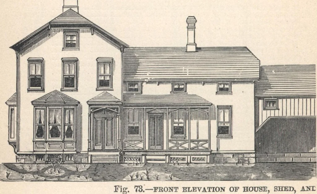 An illustration from Cottage houses for village and country homes, 1899, leaf 97