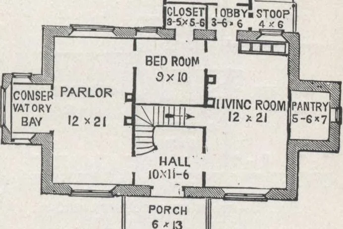 An illustration from Modern homes for everybody, 1900, leaf 116