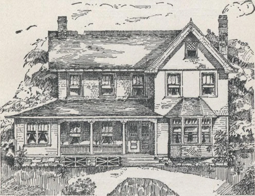 An illustration from Modern homes for everybody, 1900, leaf 124