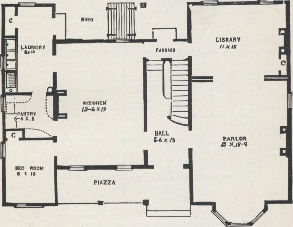 An illustration from Modern homes for everybody, 1900, leaf 126