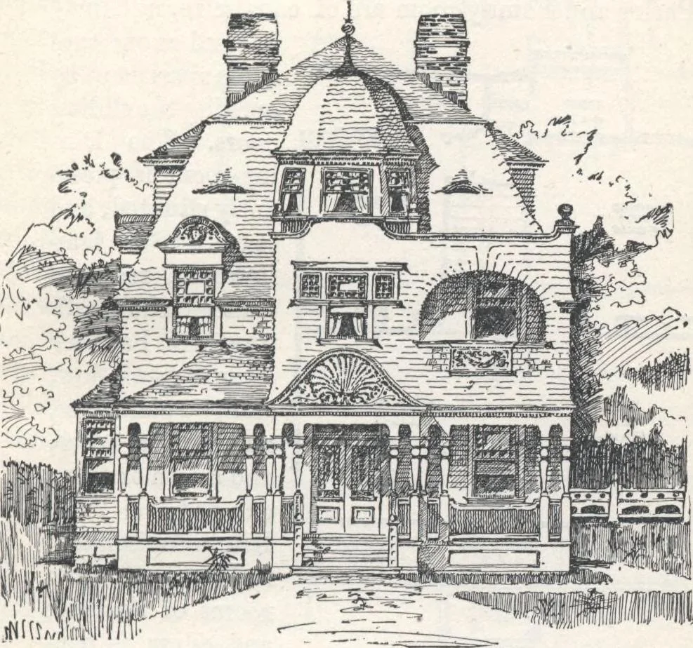 An illustration from Modern homes for everybody, 1900, leaf 132