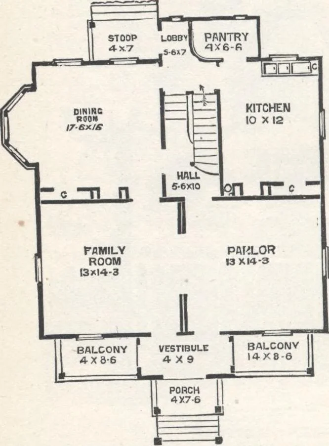 An illustration from Modern homes for everybody, 1900, leaf 133