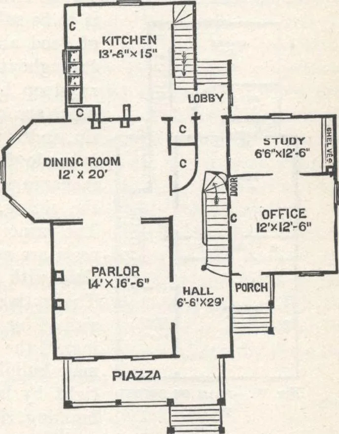 An illustration from Modern homes for everybody, 1900, leaf 140