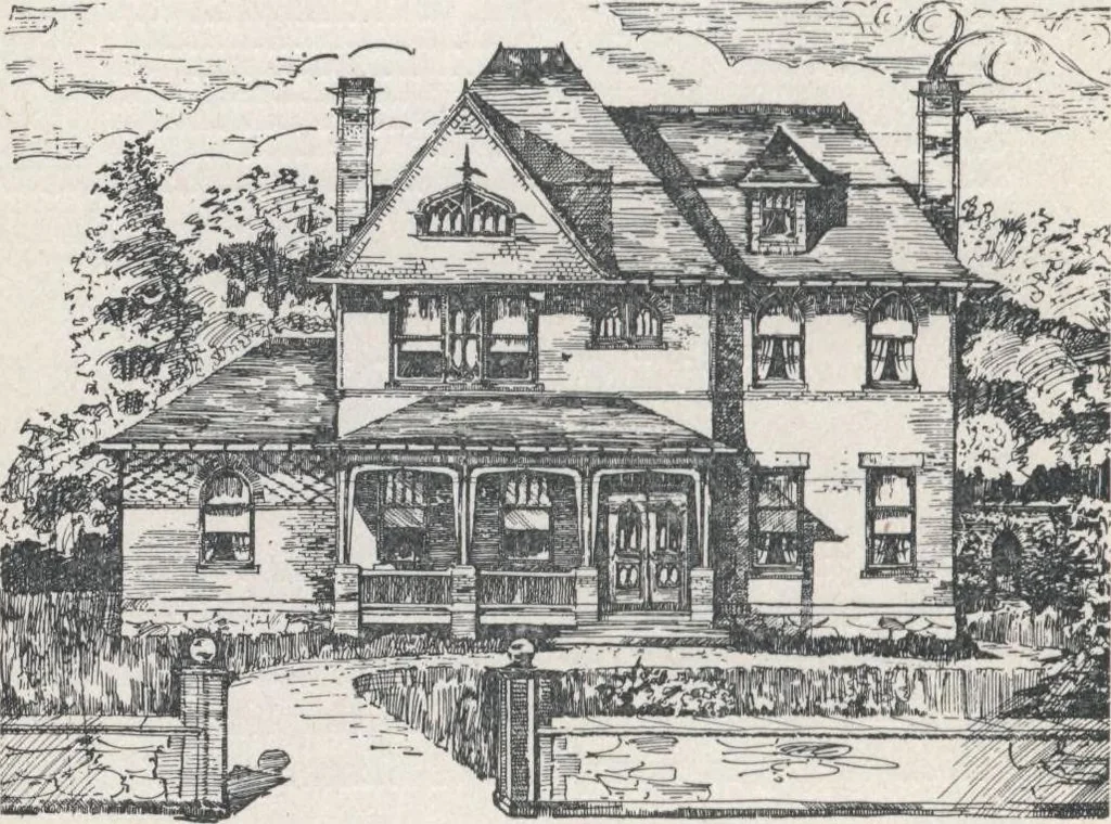 An illustration from Modern homes for everybody, 1900, leaf 179