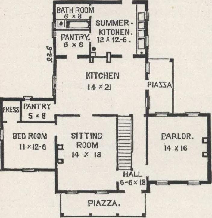 An illustration from Modern homes for everybody, 1900, leaf 181