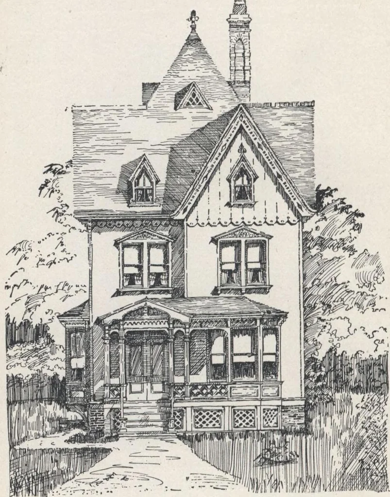 An illustration from Modern homes for everybody, 1900, leaf 185