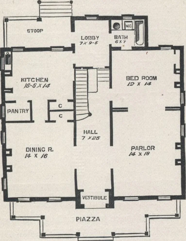 An illustration from Modern homes for everybody, 1900, leaf 200