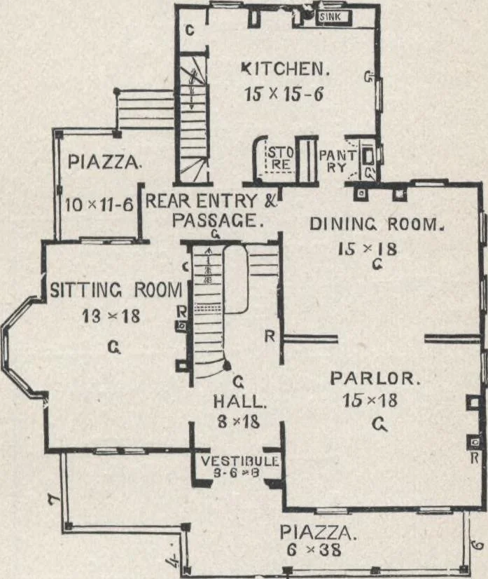 An illustration from Modern homes for everybody, 1900, leaf 220