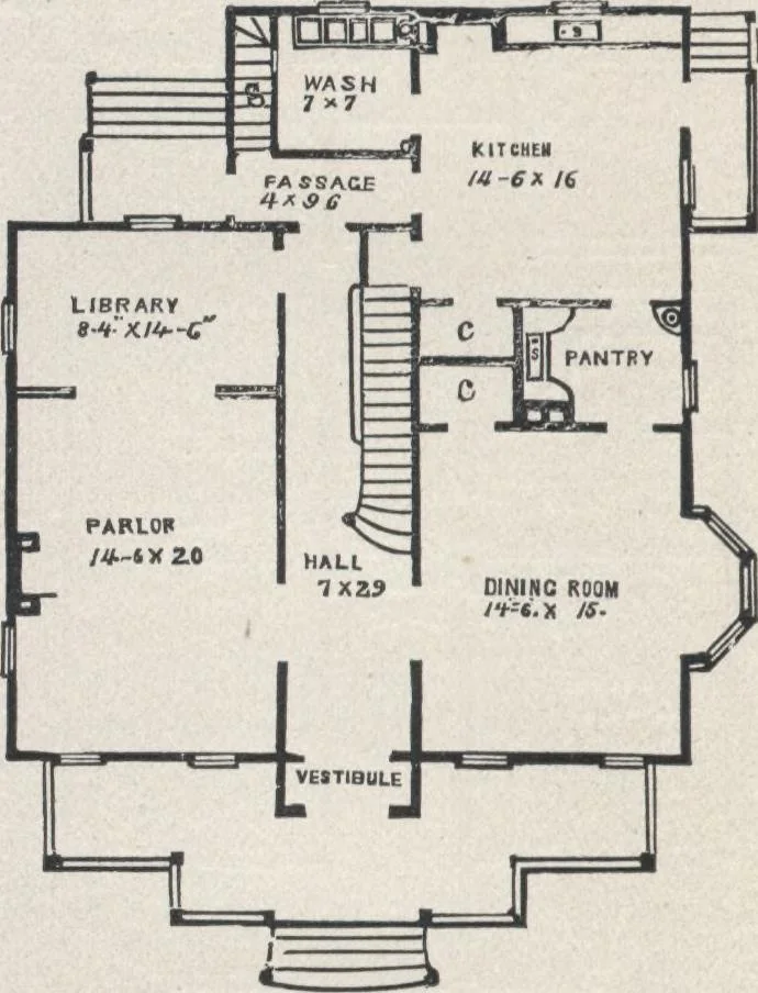 An illustration from Modern homes for everybody, 1900, leaf 225