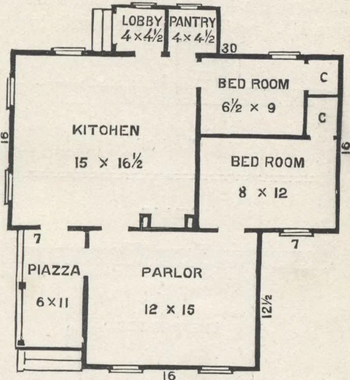 An illustration from Modern homes for everybody, 1900, leaf 26