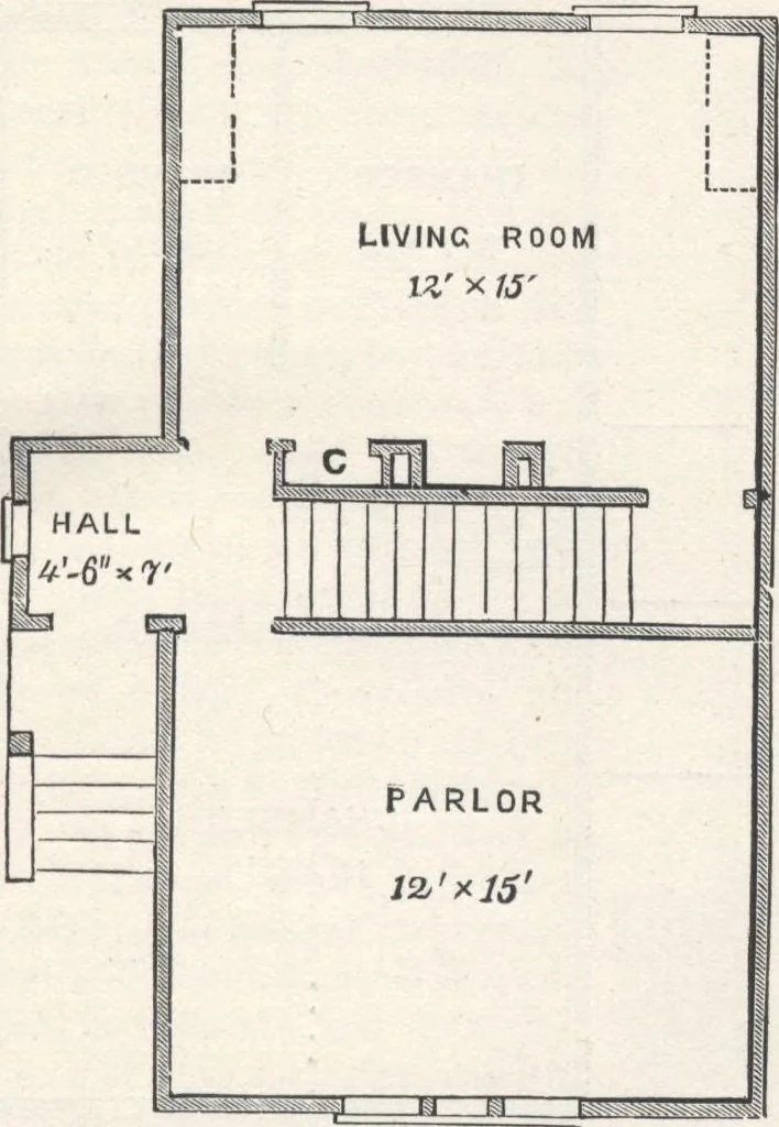 An illustration from Modern homes for everybody, 1900, leaf 38