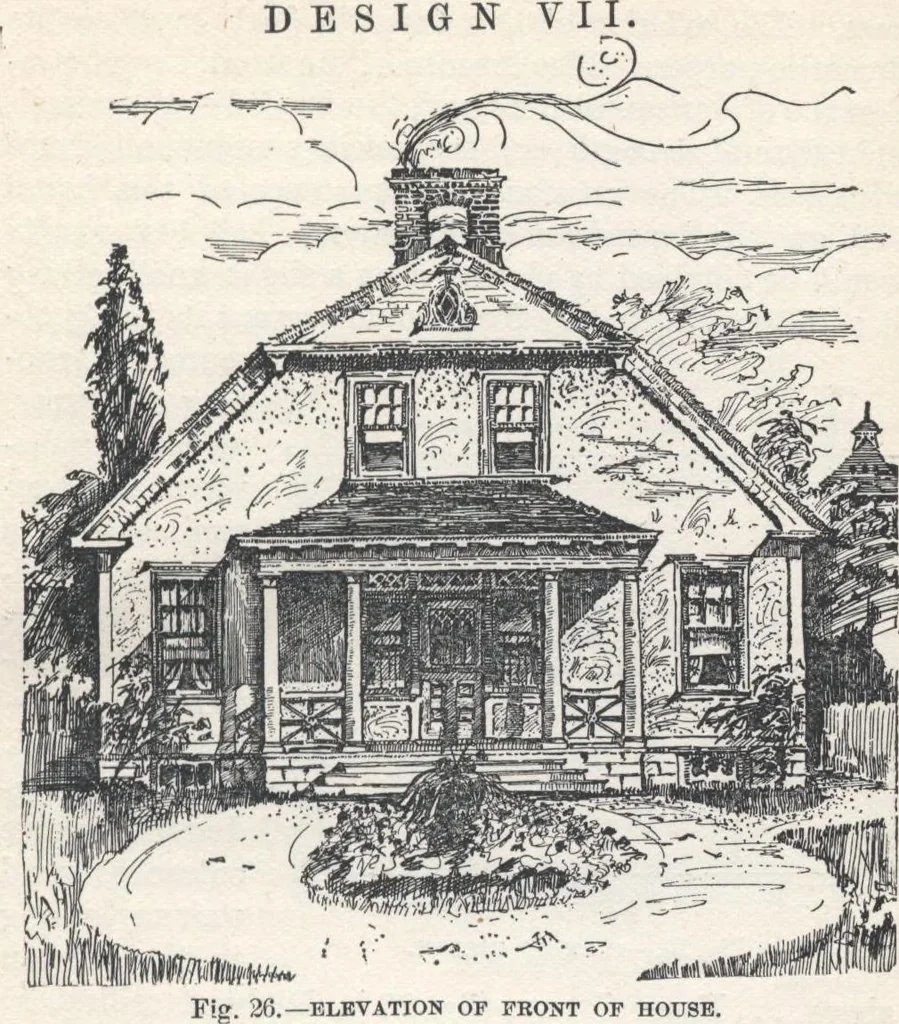 An illustration from Modern homes for everybody, 1900, leaf 42
