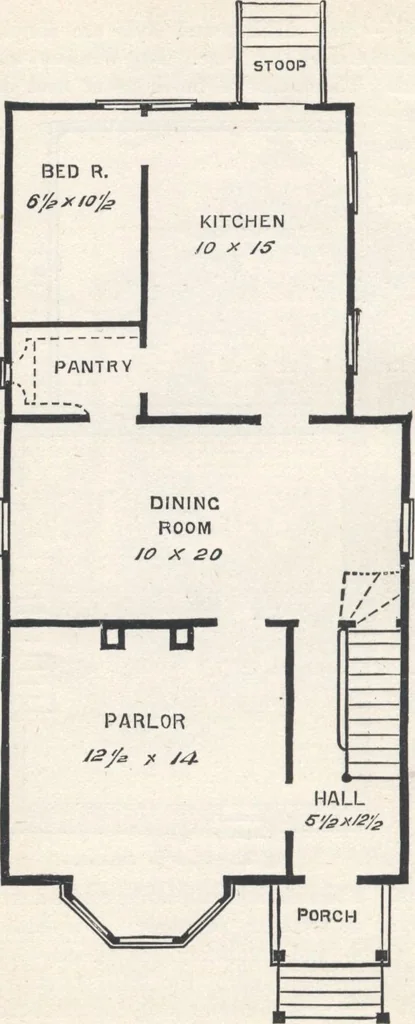 An illustration from Modern homes for everybody, 1900, leaf 49