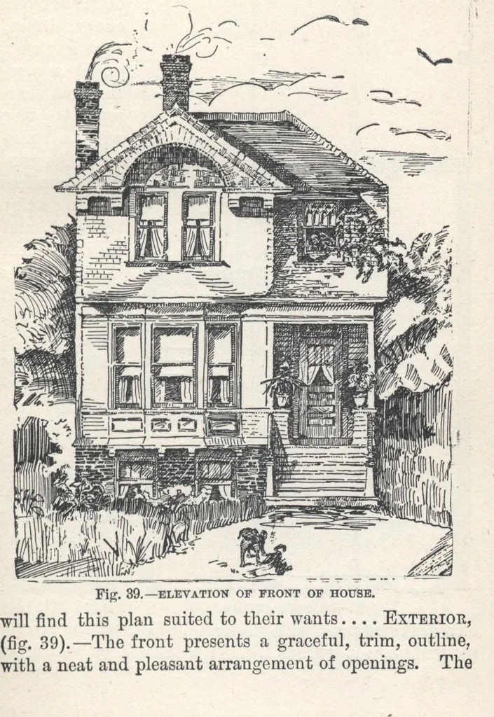 An illustration from Modern homes for everybody, 1900, leaf 58