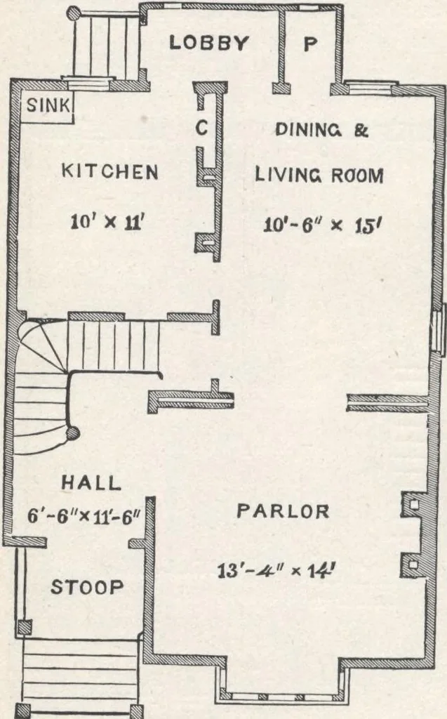 An illustration from Modern homes for everybody, 1900, leaf 75