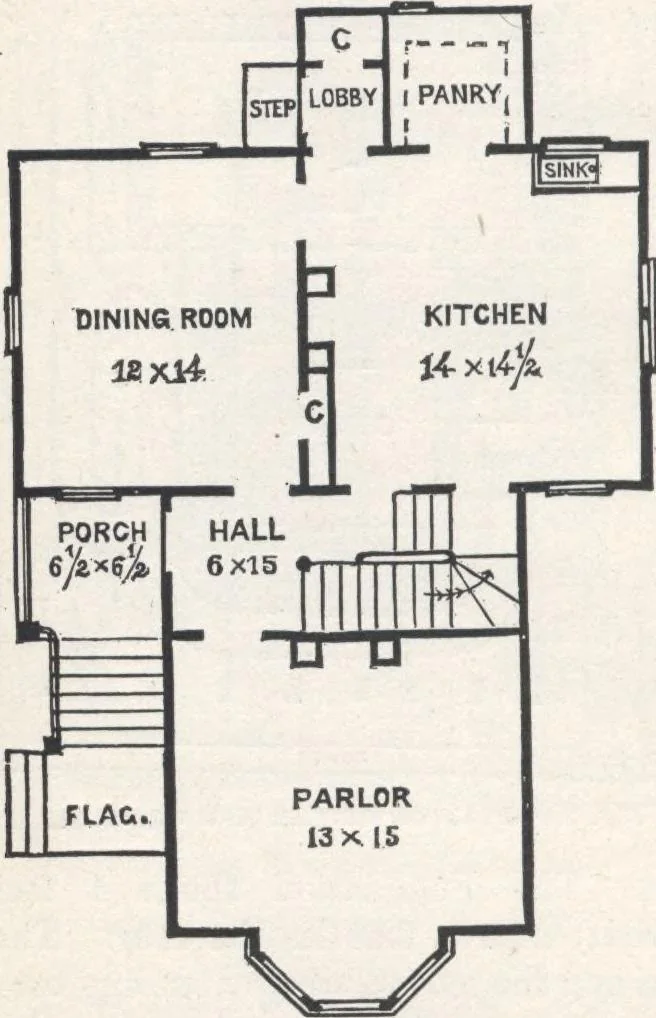 An illustration from Modern homes for everybody, 1900, leaf 87