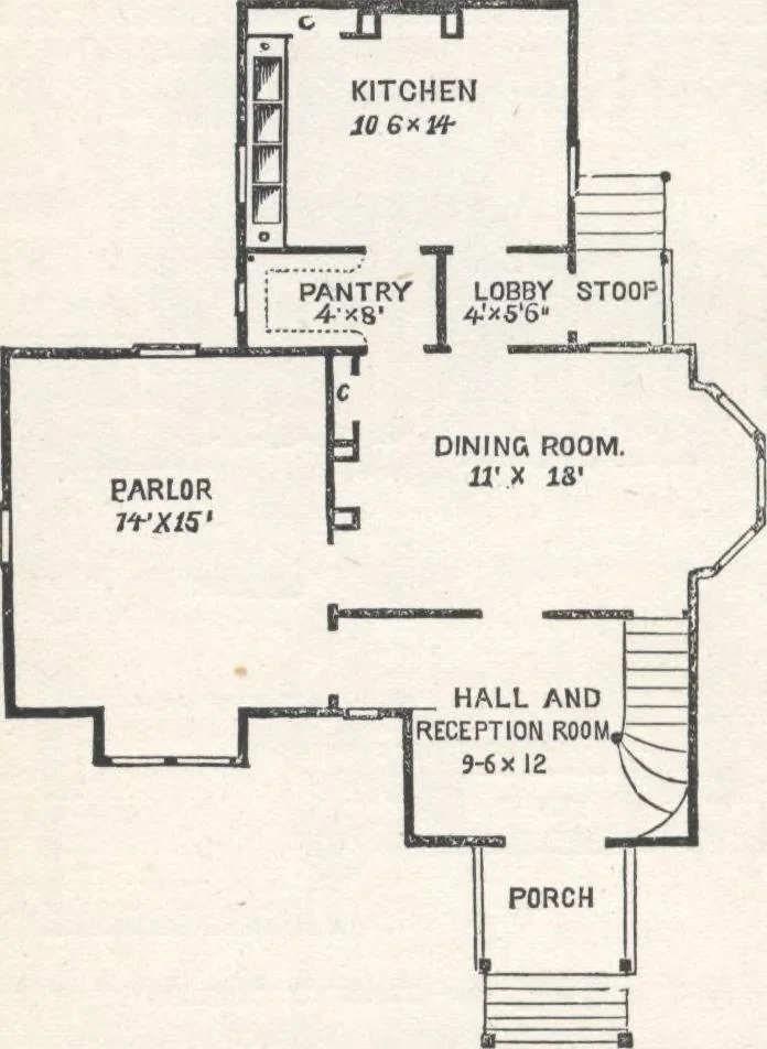 An illustration from Modern homes for everybody, 1900, leaf 97
