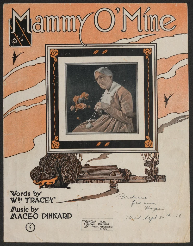 An illustration from Mammy o'mine, 1919, leaf 0