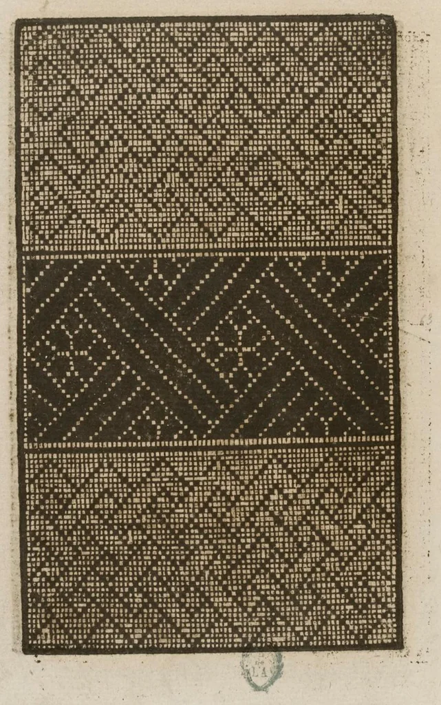 An illustration from Livre nouveau, dict patrons de lingerie, cest assavoir a deux endroitz, a poi[n]t croise, point couche et point picque... comprenant lart de broderie et tissoterie, 1545, leaf 19