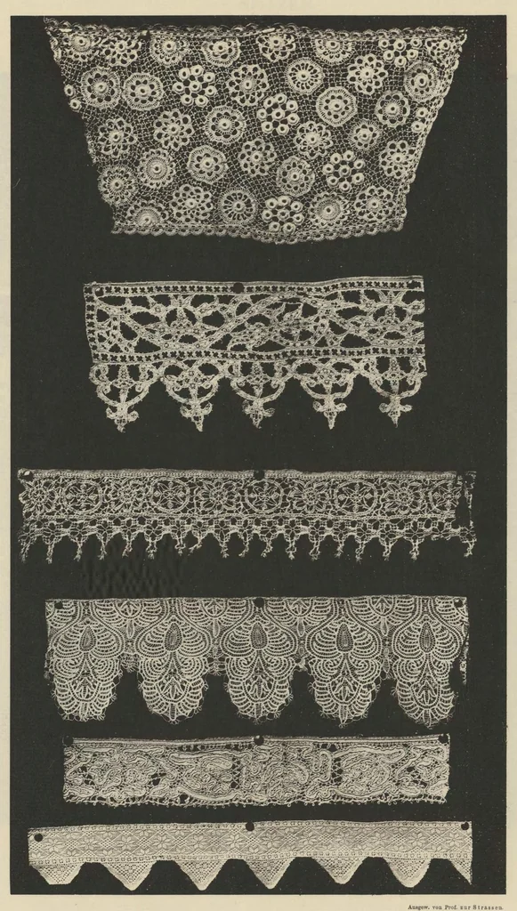 An illustration from Ornamentale und Kunstgewerbliche Sammelmappe : Spitzen des 16. bis 19. Jahrhunderts aus den Sammlungen des Kunstgewerbe-Museums zu Leipzig; Serie IV, 1894, leaf 16