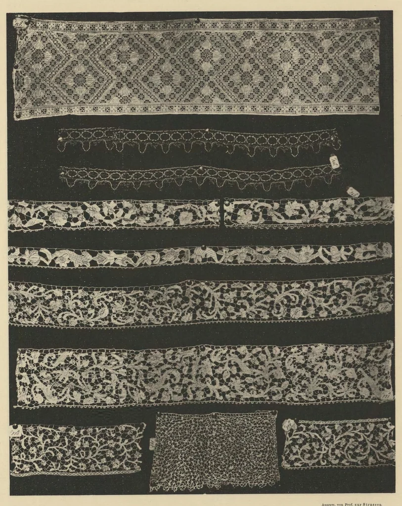 An illustration from Ornamentale und Kunstgewerbliche Sammelmappe : Spitzen des 16. bis 19. Jahrhunderts aus den Sammlungen des Kunstgewerbe-Museums zu Leipzig; Serie IV, 1894, leaf 26