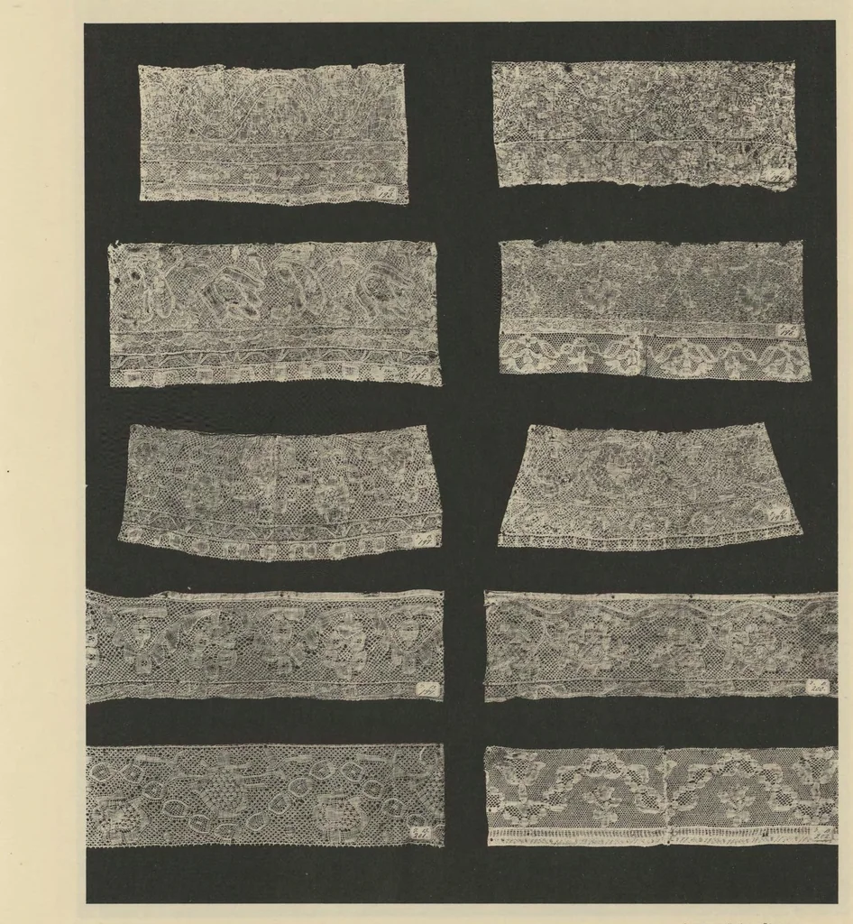 An illustration from Ornamentale und Kunstgewerbliche Sammelmappe : Spitzen des 16. bis 19. Jahrhunderts aus den Sammlungen des Kunstgewerbe-Museums zu Leipzig; Serie V, 1894, leaf 24